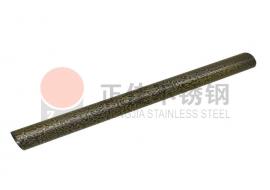 蚀刻斑纹不锈钢管镀古铜